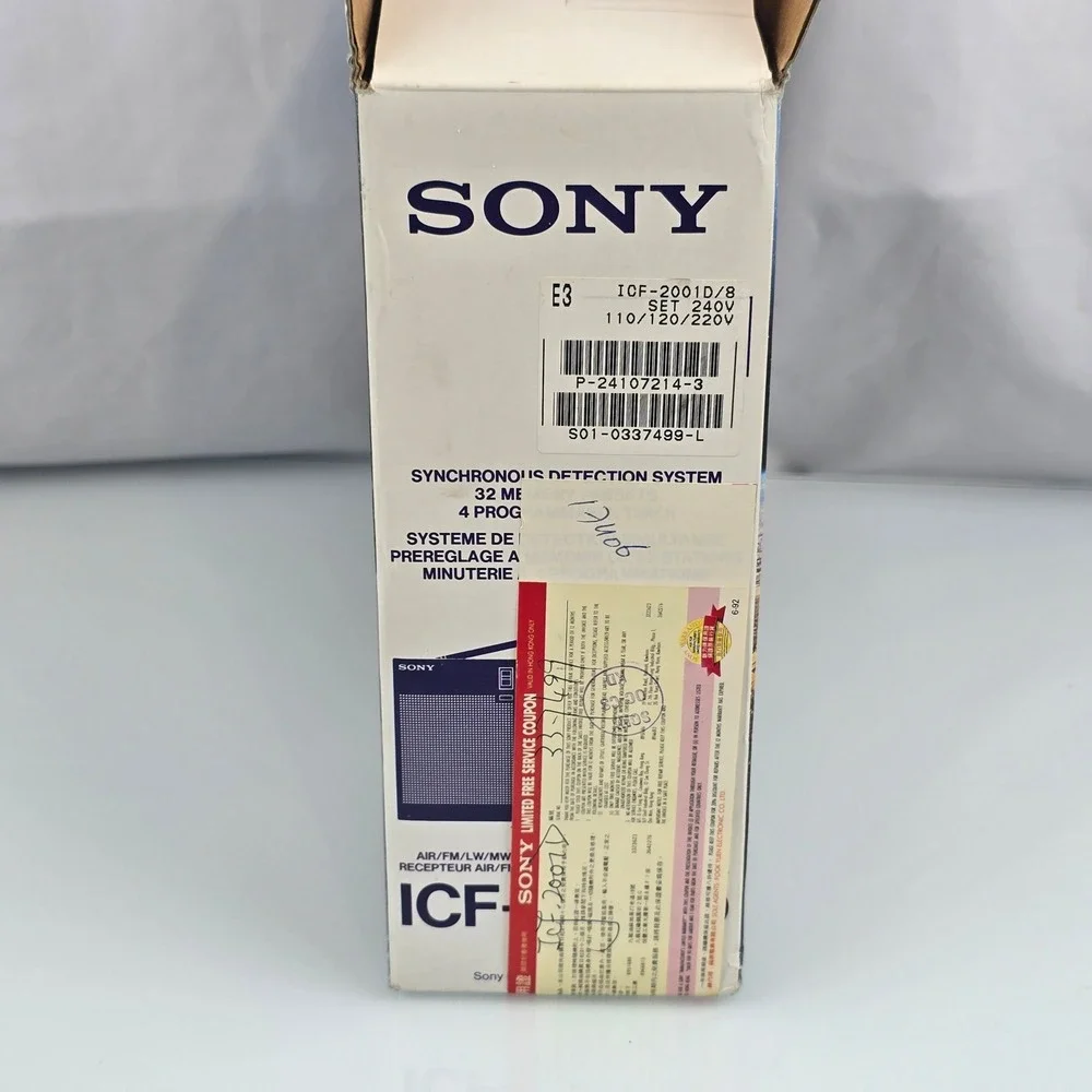 Sony ICF-2001D Air FM LW MW SW PLL Synthesized Receiver Radio Made in Japan READ
